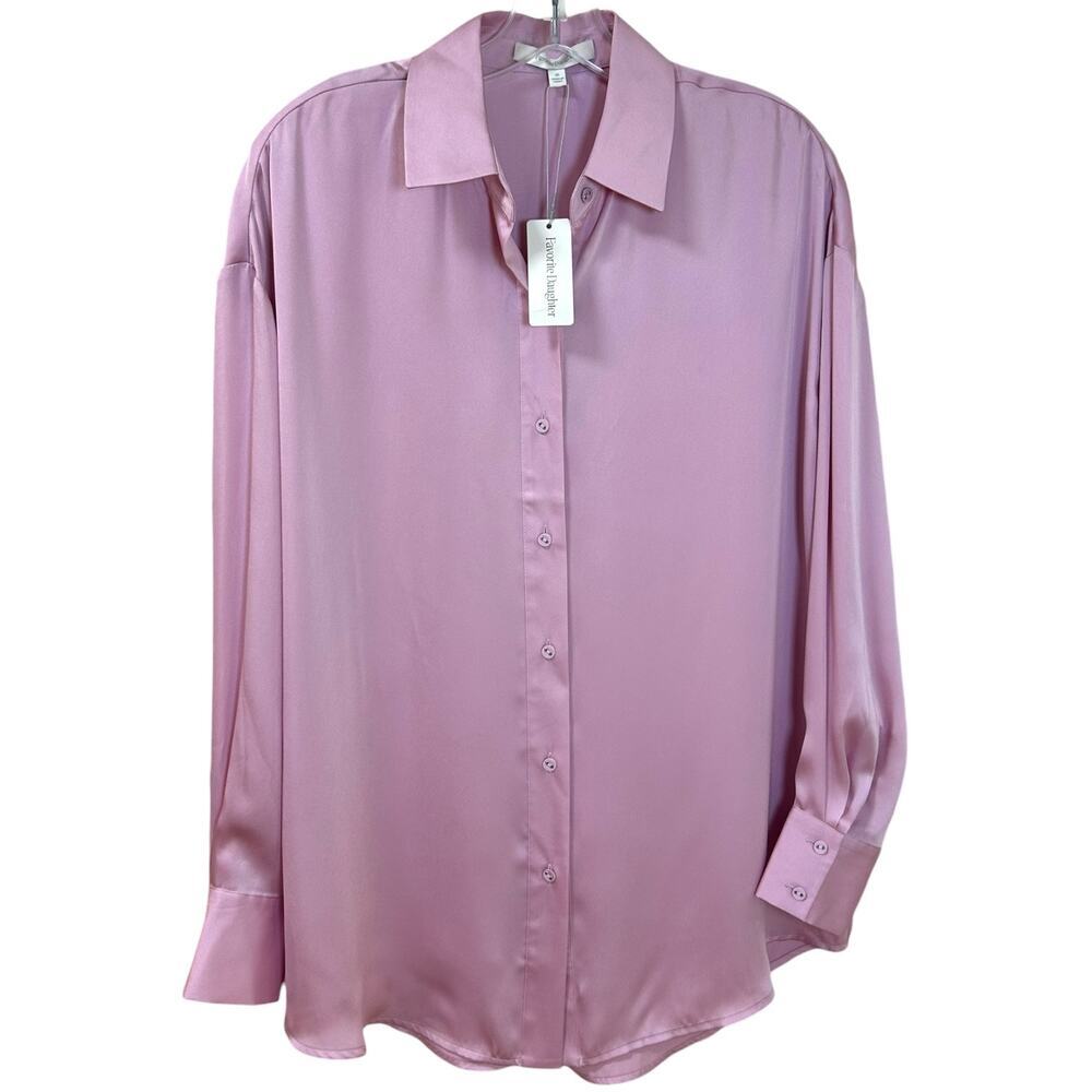 Favorite Daughter, NWT Women's The Smooth Ex-Boyfriend Shirt, Pastel Lavender XS - Picture 4 of 15